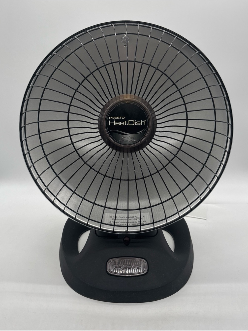 Presto Heat Dish + Tilt Parabolic Electric Heater Tested w/ Original Box